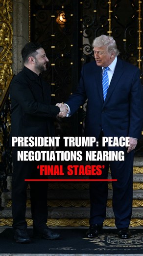 Fox News on Instagram: "PRESIDENT TRUMP suggests peace negotiations are nearing the "final stages" between Ukraine and Russia in his latest effort to end the war: "It’ll either end or it’s going to go on for a long time.”"