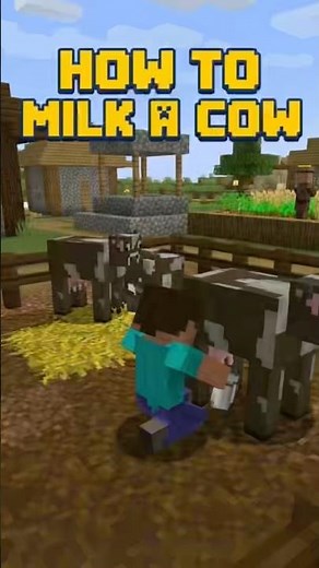 How to get milk in Minecraft #minecraft #gaming #tutorial #minecraftsurvival
