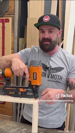 The RIGHT Way to Use a Brad Nailer #bradnailer #nailgun #woodworkingtutorials #woodworkingtricks #tipsandtrick