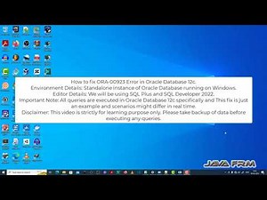 ORA-00923: FROM keyword not found where expected - Oracle Database 12c Error Messages
