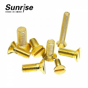 [Hot Item] Slotted Countersunk Machine Screw Copper Flat Head Screw