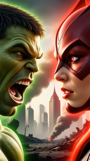 Scarlet Witch vs Hulk #HulkVsScarletWitch#MarvelBattle#AvengersVsScarletWitch#HulkRage#love