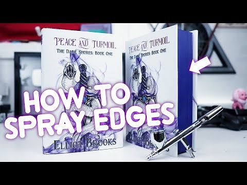 How To Spray Book Edges, DIY