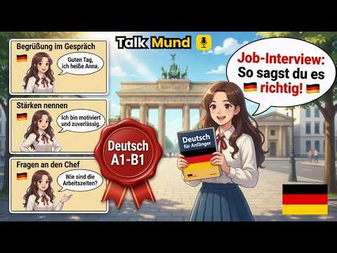 How to Talk about Job Interview in German | Easy German
