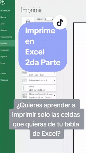 Truco fácil para imprimir solo lo necesario en Excel