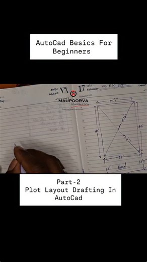 Maupoorva Construction on Instagram: "Part-2 how to plot Layout Draft in AutoCad Besics For beginners.. #plotlayout #maupoorvaconstruction #autocadbasics #drafting #homeconstruction"