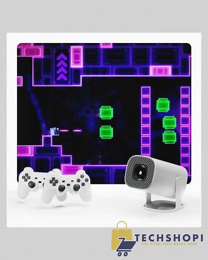 P30 Max™ Ultra HD RetroBeam Game Projector – 38000 Games with Dual Wireless Controllers