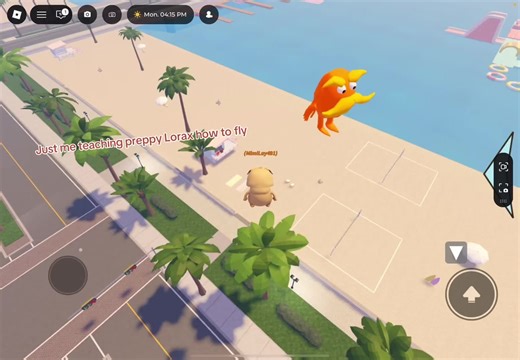 Enseñando al Lorax preppy a volar en Roblox