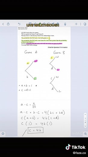 GCSE Maths Grade 9 Probability Exam Question Walkthrough