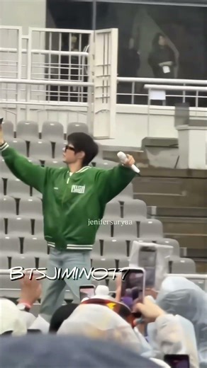 BTS With Raincoat In The Goyang Stadium Sound Check😩✨️