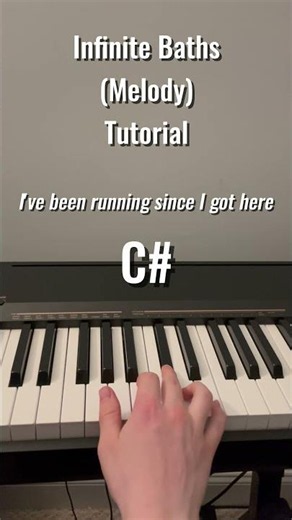 How to play Infinite Baths Melody by Sleep Token #sleeptokenworship #pianolessons