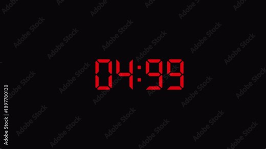 Ten seconds countdown timer animation with seconds and milliseconds on transparent background, in 4 k with alpha channel,ten second countdown timer animation ,4 k animation