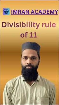 Divisibility rule of 11 #mathematics