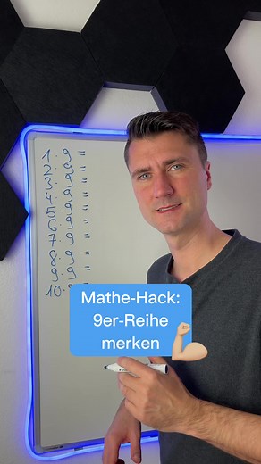 Das wusstest du noch nicht über die 9er-Reihe #MatheMitNick 👨🏻‍🏫 #9erreihe #einmaleins #Mathehack #mathetrick | MatheNick