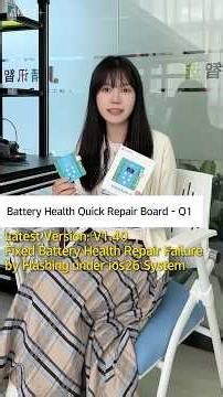 Q1 Battery Health Repair Board V1.40 | Fix iOS 26 Battery Health Restore Failure Instantly! #jcid