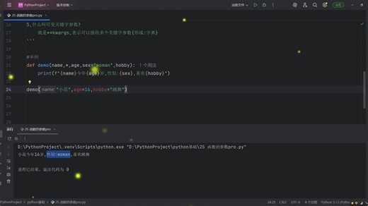 2026自己给自己讲python之25函数的参数pro