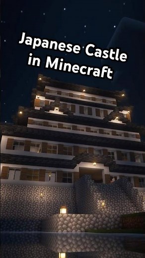 Building a Majestic Japanese Castle in Minecraft 🌅🌙 | Timelapse & Night Walkthrough