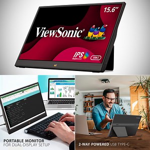 Don't Pay $150, Get a ViewSonic VA1655 15.6″ 1080p USB-C Portable IPS Monitor for $129.99 Shipped – Today Only
