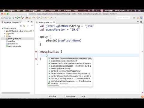 Kotlin Scripting in Eclipse IDE