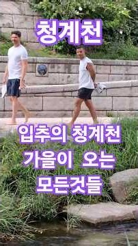 입추의 청계천 가을이 오는 풍경#서울#여행#힐링#외국인반응#청계천