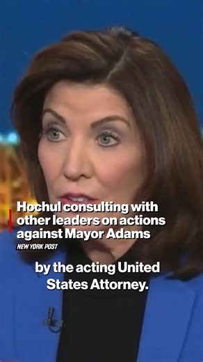 554K views · 4.8K reactions | New York Gov. Kathy Hochul on Thursday night didn’t rule out removing Mayor Eric Adams from office after allegations emerged that the feds would drop their criminal case against Hizzoner in exchange for his help with President Trump’s crackdown on illegal immigration. | New York Post | Facebook