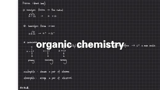 chap 15-均裂异裂以及carbocation介绍