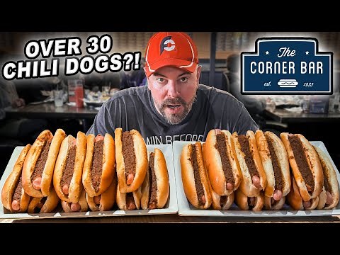Eating as Many Hot Dogs as Possible for Rockford Corner Bar’s Famous Chili Dog Challenge!!