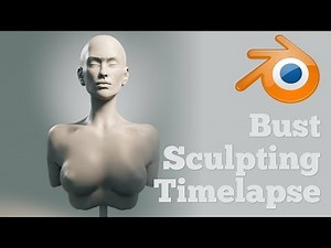 Bust Sculpting Timelapse in Blender