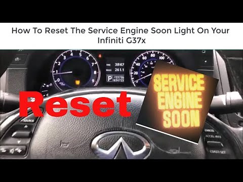 How To Reset The Service Engine Soon Light On Your Infiniti G37x SES Light Reset