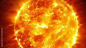 The sun releasing a massive solar flare, a powerful burst of energy that can impact earth, causing radio blackouts and affecting technology
