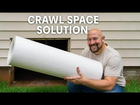 Stop Moisture in Your Crawl Space | White Vapor Barrier Review