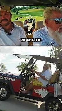 John Daly’s INSANE Razorbacks golf cart (that he gets to drive wherever he wants!)