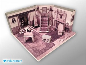 Miniature Addams Family set