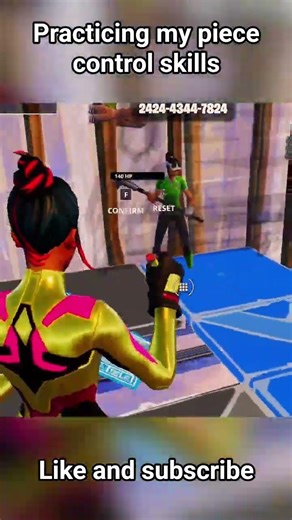 Practicing my piece control skills #shorts #fortnite #piececontrol