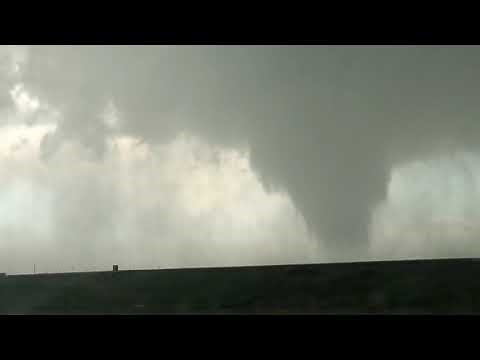 INSIDE LARGE TORNADO 10 miles NW of Laramie, Wyoming!