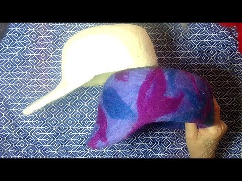 How to make a Needle felted hat - part 1 body work