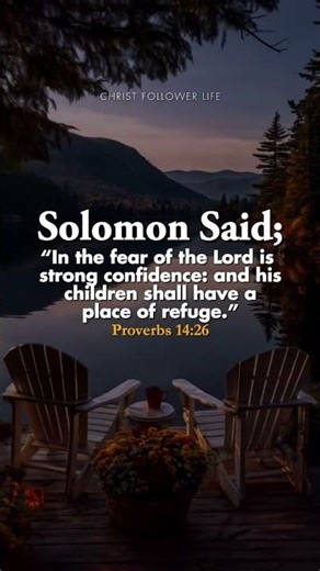 Strong Confidence ✨ | Proverbs 14:26 | A Place of Refuge #love #gospelofhope #faithdome #bibleverse