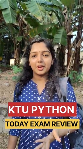 Akhil Satheesh world on Instagram: "🔴KTU PYTHON EXAM REVIEW🔥 Follow❤️@a.s_world1 for more contents #ktu #python #engineering #exam [Ktu, python, exam, atp, review ]"