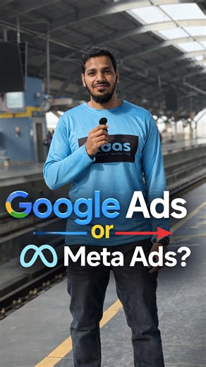 Sohail Syed on Instagram: "Many business owners are confused to start with Google Ads or Meta Ads. Always have an understanding about where your users spend most of their time and based on it take a call on to go with Google Ads or Meta ads. #facebookads #socialmediamarketing #roasguy"