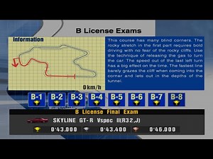 Gran Turismo 3 A-Spec License Center B License Exams Gold. #granturismo