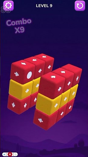 Block away gameplay - clear all blocks one by one #blockaway #satisfyinggameplay