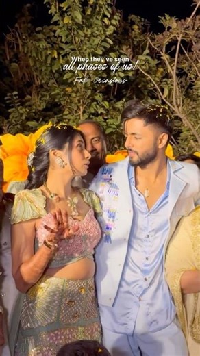 Filmy Style Couple | Indian Wedding | Couple Goals | Family Moments | Wedding Fun | SRK Kajol Fun