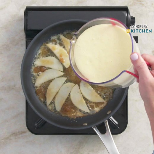 421K views · 1.9K reactions | This light and fluffy OVEN pancake bakes with a pinwheel of caramelized pears. Just slice and serve! Get this recipe: https://foodtv.com/3pW8SsB. PLUS, see how #TheKitchen uses Daisy Brand Cottage Cheese on a new episode January 8th at 11a|10c! #ad | Food Network | Facebook