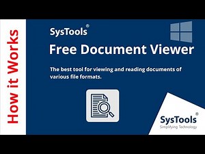 Free Document Viewer Software by SysTools | Read Document Files Easily | Best Document Reader Tool