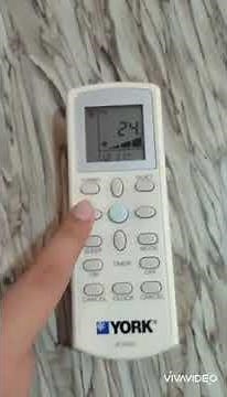 York Air Cond Remote Control - How to change Fahrenheit to Celcius