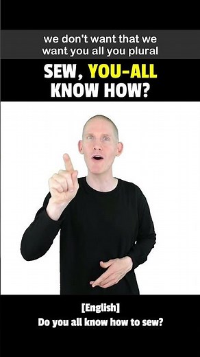 ❤️ How to sign SEW, YOU-ALL KNOW HOW? in ASL.