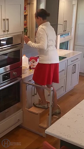 Reach Your Upper Cabinets Easily with a Stepladder
