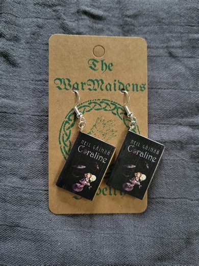 Coraline Book Earrings - Etsy