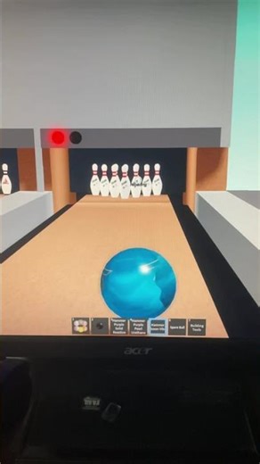 Slow motion Roblox strikes #bowling