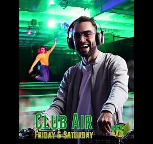 Keep calm and party on with GET AIR Trampoline Park! Jump with us every Friday and Saturday night for Club Air! We turn on the party lights and turn up the music from 9 PM to midnight. Visit getairsports.com/shop to save on tickets! | Get Air Sports
